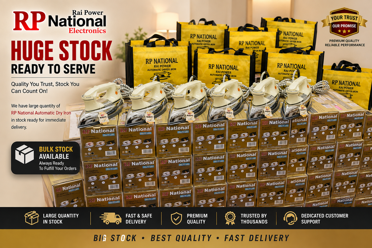 Rp National iron 7424 White 1000 Watt