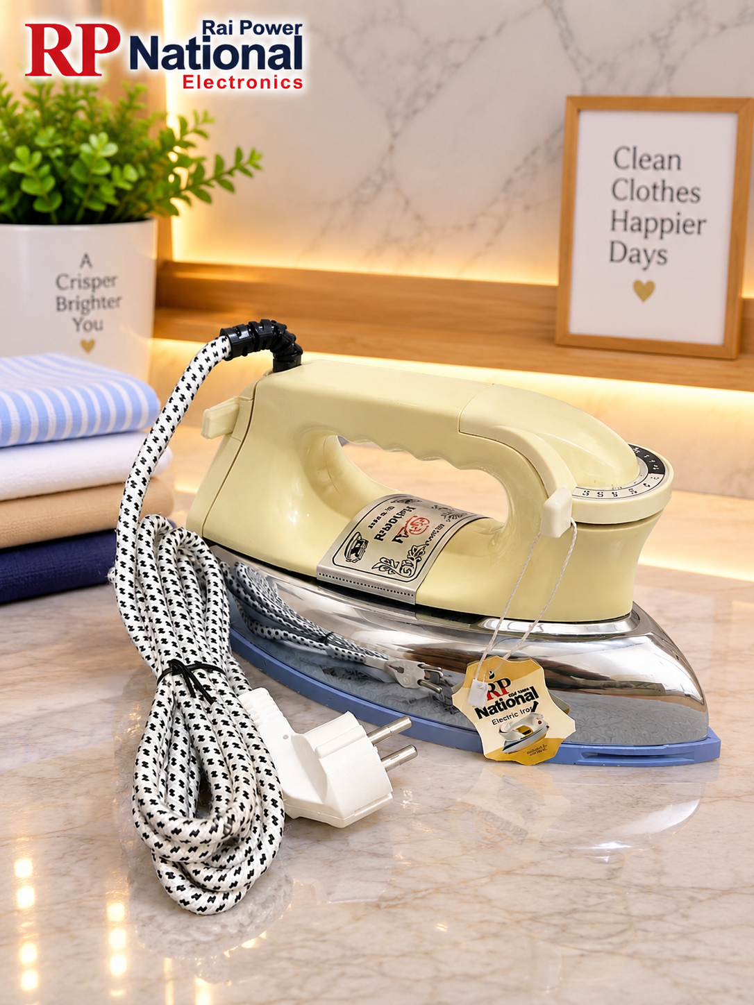 Rp National iron 7424 White 1000 Watt