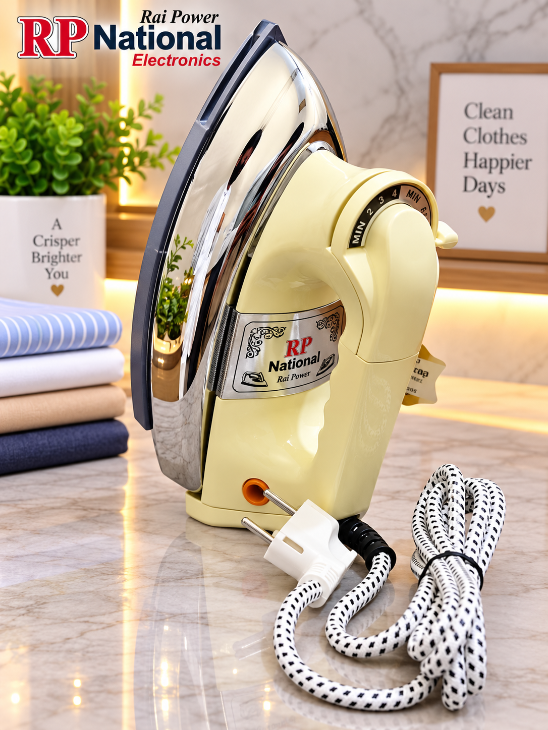 Rp National iron 7424 White 1000 Watt