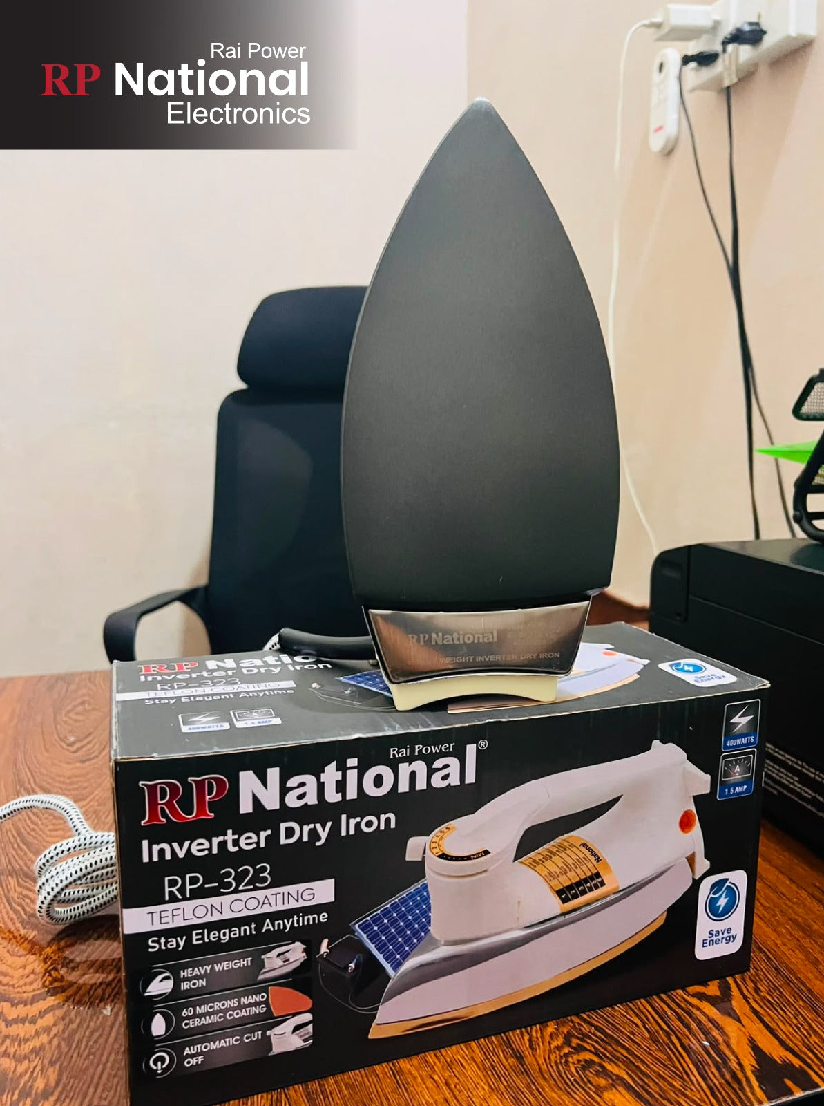 Rp National Iron 400 watt 60% Energy Saving RP=323